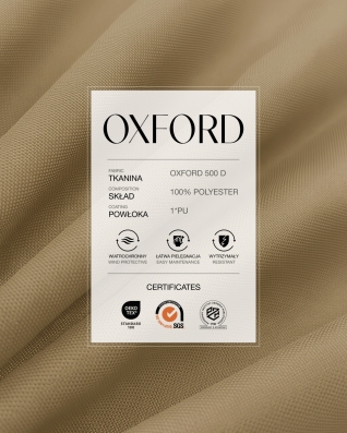 Полиэстеровая ткань Oxford 500D PU (894) тёмно бежевый