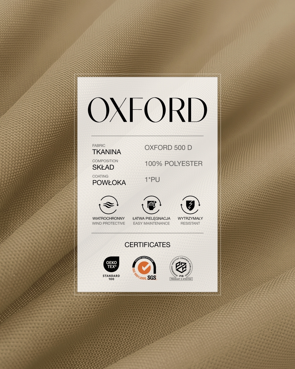 Polyesterová tkanina Oxford 500D PU (894) tmavě béžová