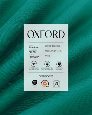 Polyester-Oxford-Stoff 500D PU (906) Meerblau