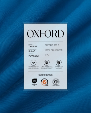 Полиэстеровая ткань Oxford 500D PU (918) васильковый