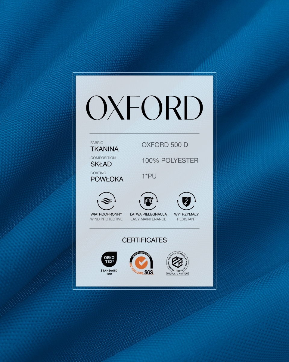 Полиэстеровая ткань Oxford 500D PU (918) васильковый
