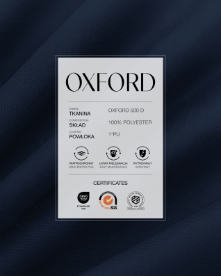 Полиэстеровая ткань Oxford 500D PU (919) тёмно синий