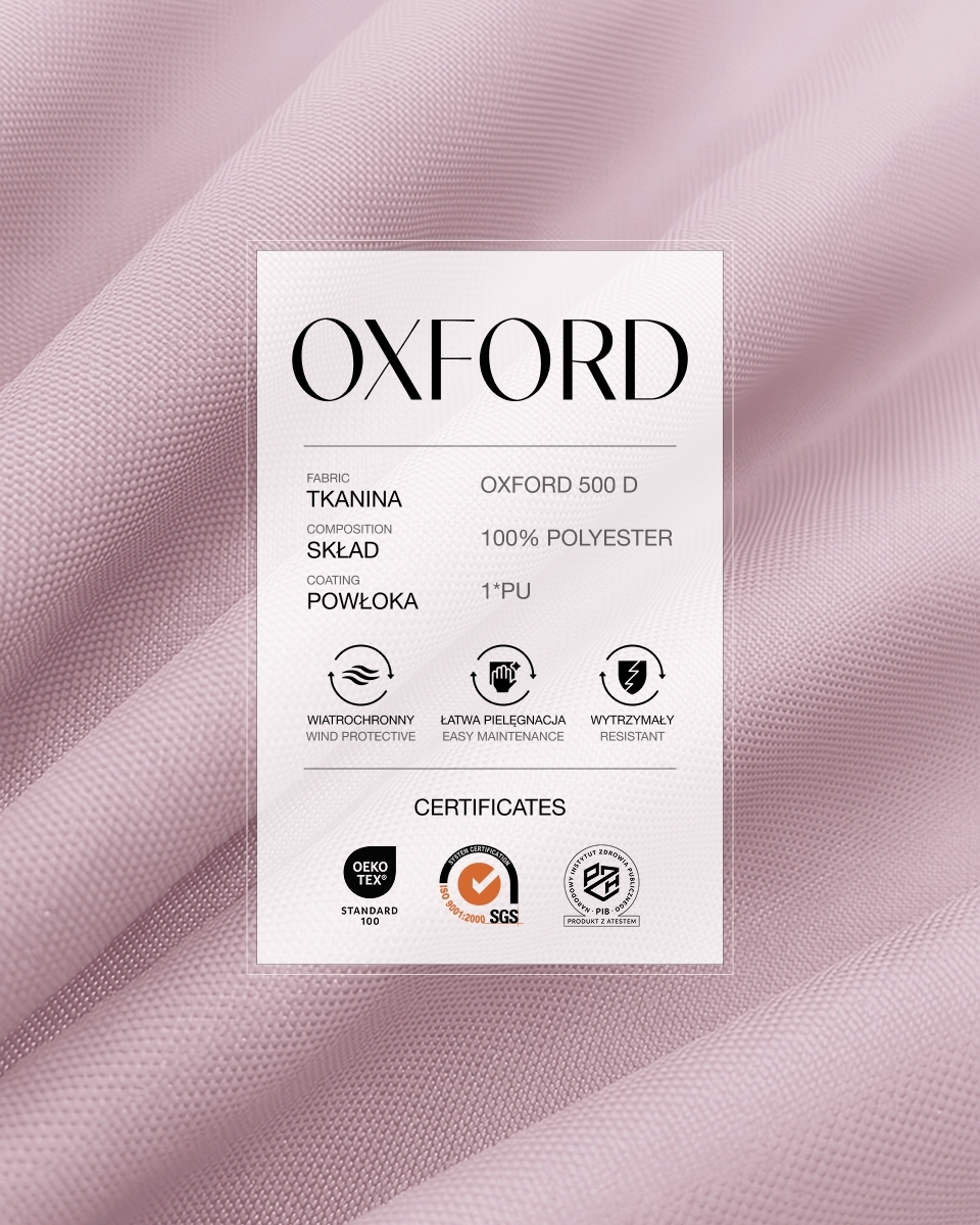 Polyester-Oxford-Stoff 500D PU (552) Hellrosa