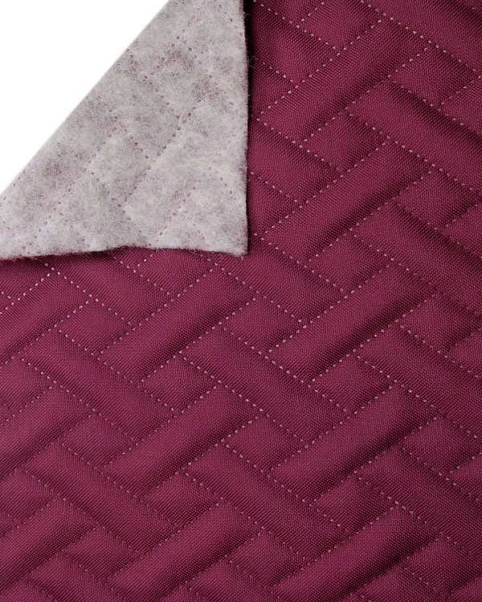 Quilted polyester fabric Oxford 600d pu*2 waterproof premium (525) maroon 160 cm