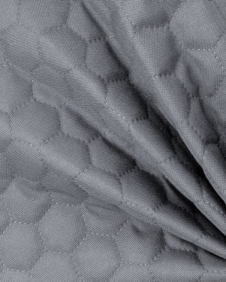 Quilted polyester fabric Oxford 600d pu*2 waterproof honeycomb (032) light grey 160 cm