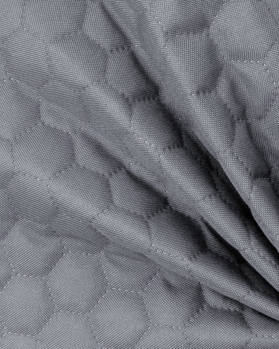 Quilted polyester fabric Oxford 600d pu*2 waterproof honeycomb (032) light grey 160 cm