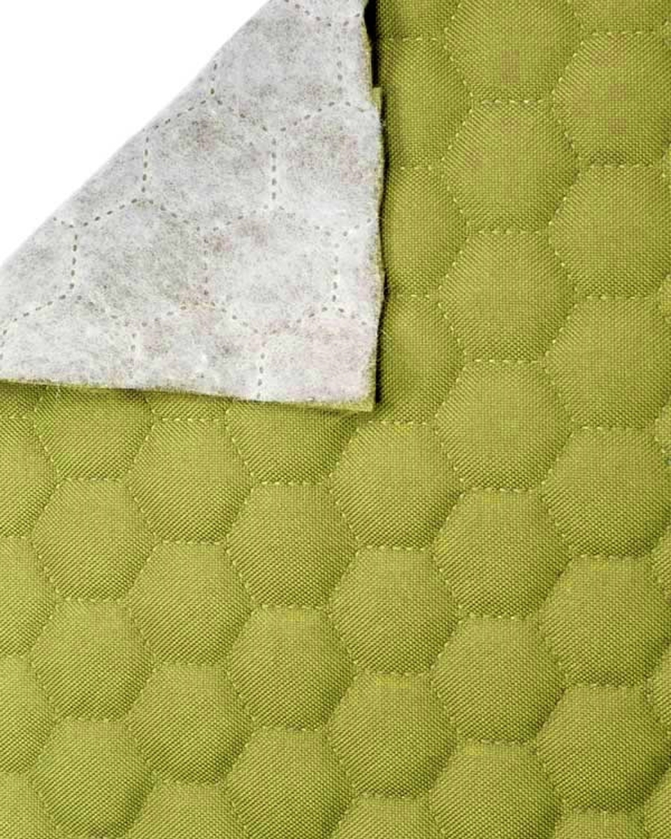 Polyester-steppstoff 600d pu-beschichtet bienenwabe hellgrün 160 cm