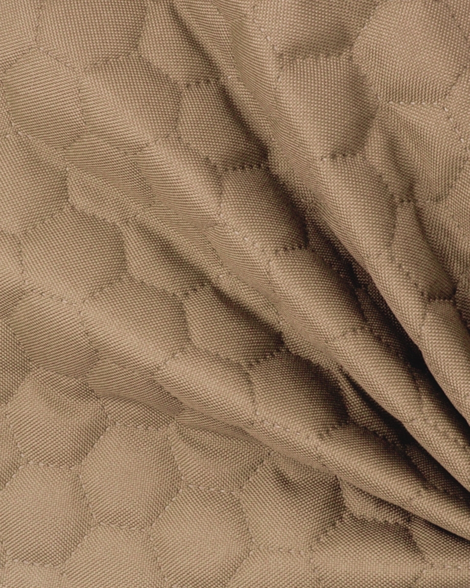 Quilted polyester fabric Oxford 600d pu*2 waterproof honeycomb (098) beige 160 cm