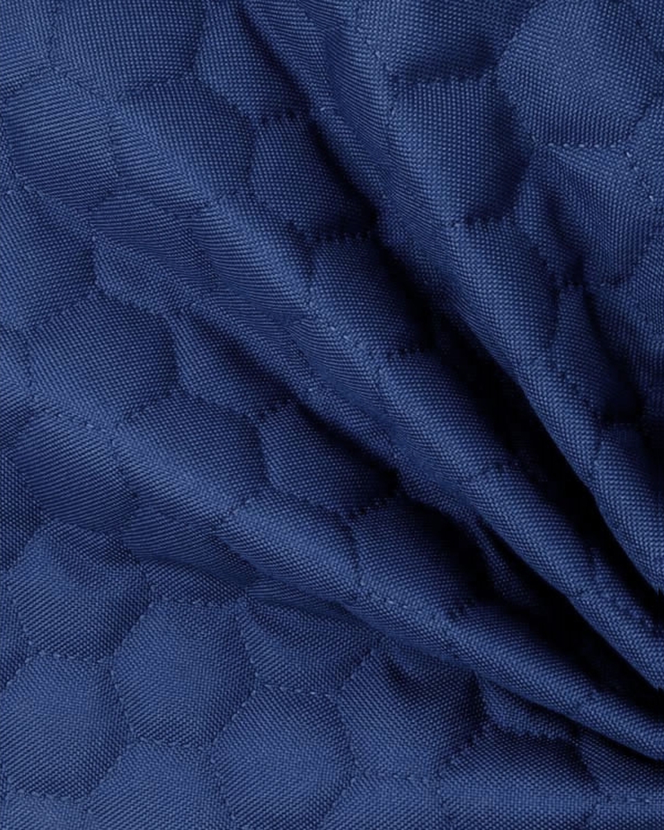 Quilted polyester fabric Oxford 600d pu*2 waterproof honeycomb (115) cornflower160 cm