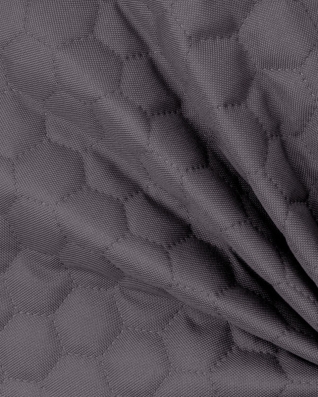 Quilted polyester fabric Oxford 600d pu*2 waterproof honeycomb (155) grey 160 cm
