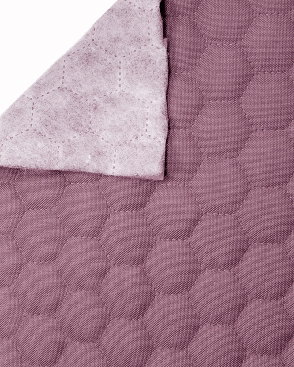 Quilted polyester fabric Oxford 600d pu*2 waterproof honeycomb (244) violet 160 cm