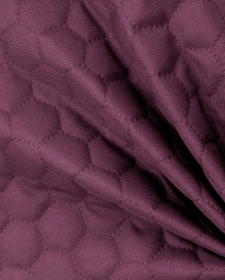 Quilted polyester fabric Oxford 600d pu*2 waterproof honeycomb (285) violet 160 cm