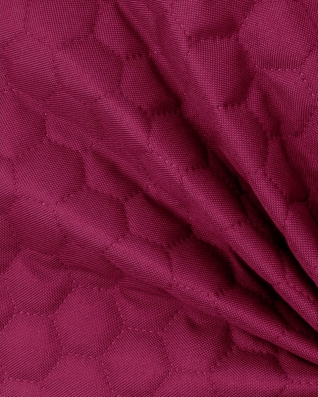Polyester-steppstoff 600d pu-beschichtet bienenwabe Amaranth 160 cm