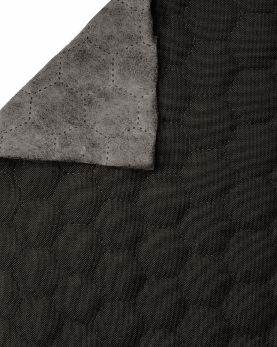 Quilted polyester fabric Oxford 600d pu*2 waterproof honeycomb (301) graphite 160 cm