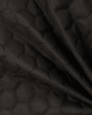 Quilted polyester fabric Oxford 600d pu*2 waterproof honeycomb (301) graphite 160 cm