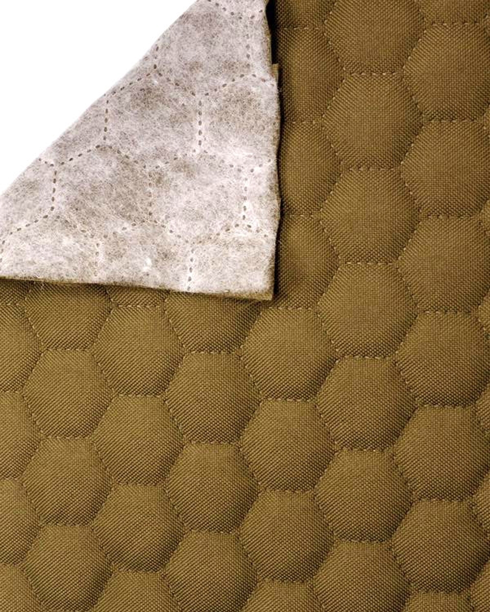 Polyester-steppstoff 600d pu-beschichtet bienenwabe hellbraun 160 cm