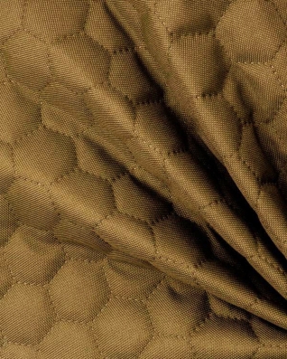 Polyester-steppstoff 600d pu-beschichtet bienenwabe hellbraun 160 cm