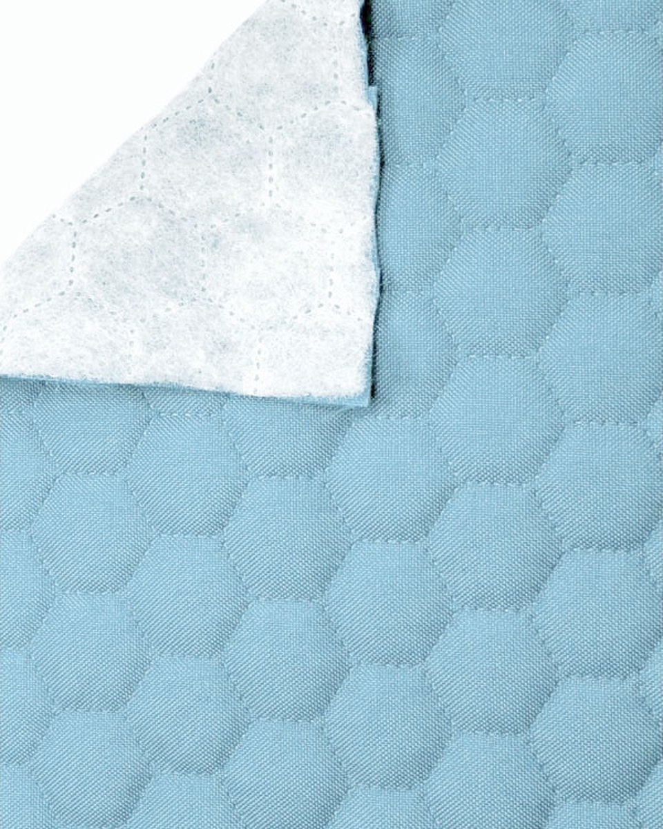Polyester-steppstoff 600d pu-beschichtet bienenwabe blau 160 cm