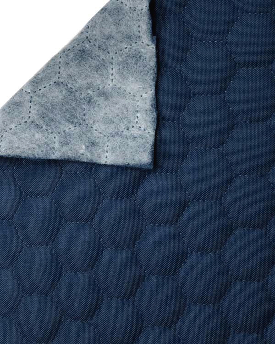 Polyester-steppstoff 600d pu-beschichtet bienenwabe marineblau 160 cm