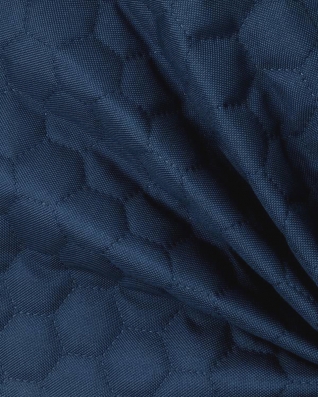 Quilted polyester fabric Oxford 600d pu*2 waterproof honeycomb (558) navy blue 160 cm