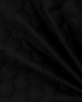 Polyester-steppstoff 600d pu-beschichtet bienenwabe schwarz 160 cm