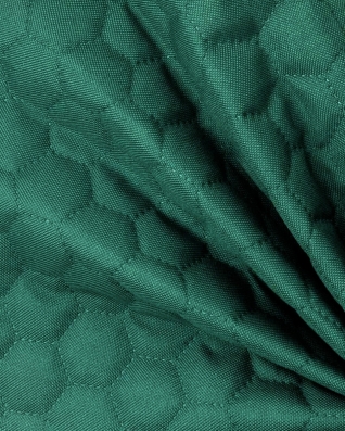 QUILTED POLYESTER FABRIC OXFORD 600D PU*2 WATERPROOF HONEYCOMB (906) TURQUOISE 160 CM