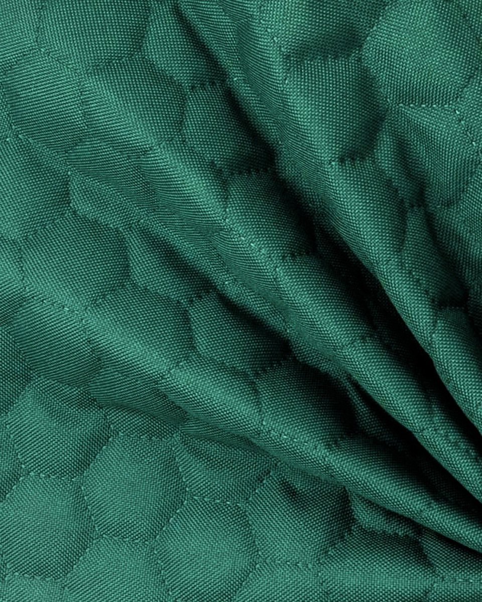QUILTED POLYESTER FABRIC OXFORD 600D PU*2 WATERPROOF HONEYCOMB (906) TURQUOISE 160 CM