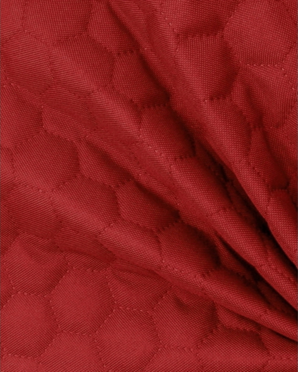 POLYESTER-STEPPSTOFF 600D PU-BESCHICHTET BIENENWABE (620)ROT 160 CM