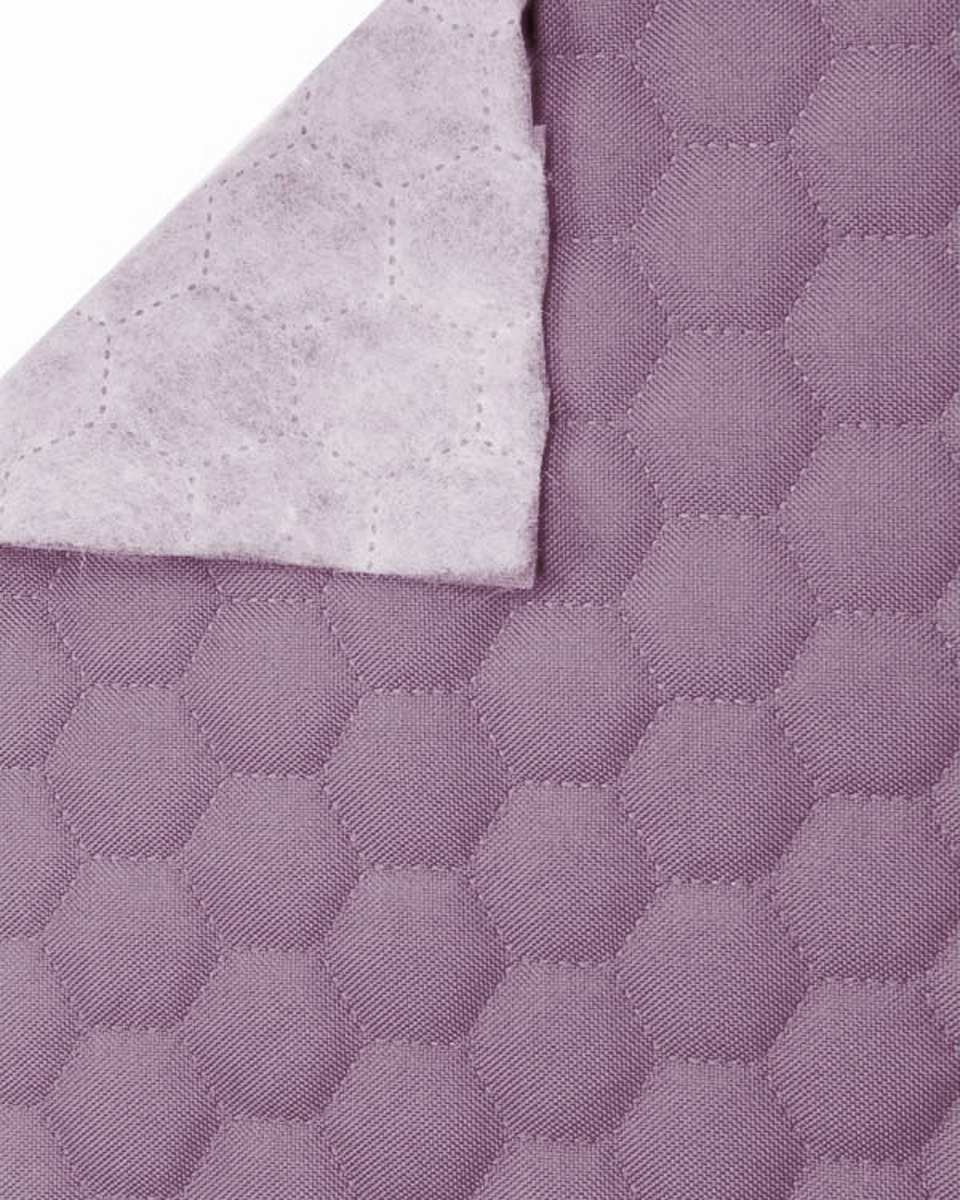 QUILTED POLYESTER FABRIC OXFORD 600D PU*2 WATERPROOF HONEYCOMB (663) LIGHT VIOLET 160 CM