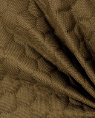 Quilted polyester fabric Oxford 600d pu*2 waterproof honeycomb (810) beige 160 cm