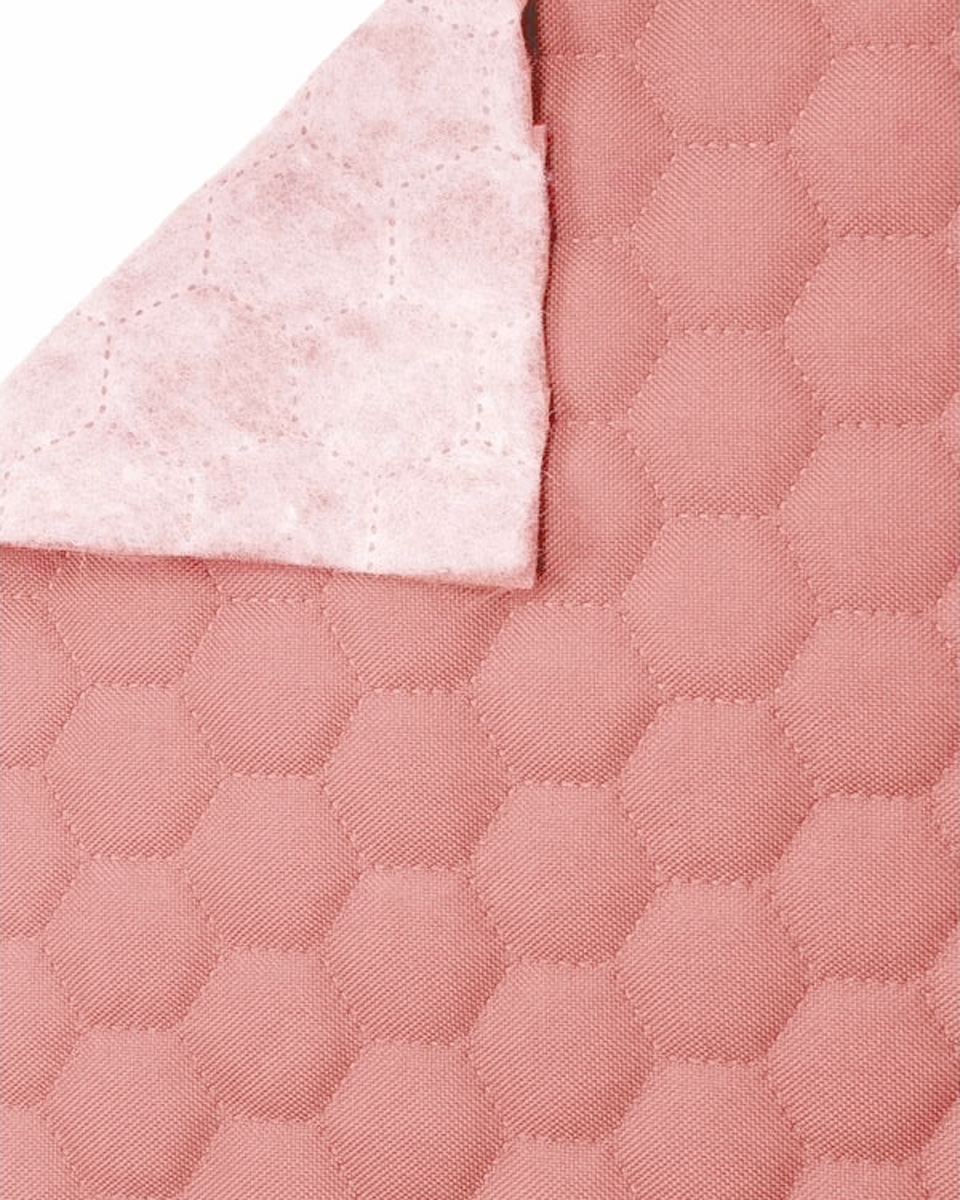 Polyester-steppstoff 600d pu-beschichtet bienenwabe hellrosa 160 cm