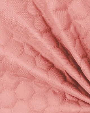Quilted polyester fabric Oxford 600d pu*2 waterproof honeycomb (811) light pink 160 cm