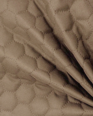 Polyester-steppstoff 600d pu-beschichtet bienenwabe (894)dunkelbeige 160 cm