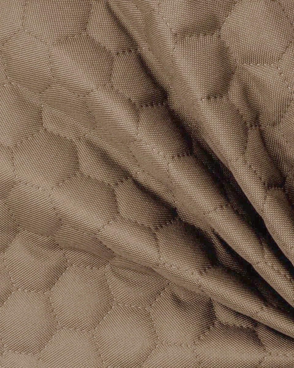 Quilted polyester fabric Oxford 600d pu*2 waterproof honeycomb (894) dark beige 160 cm
