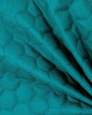 Polyester-steppstoff 600d pu-beschichtet bienenwabe türkis 160 cm
