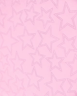 IMITATION QUILTED LEATHER STARS LIGHT PINK 140 CM 1 MB