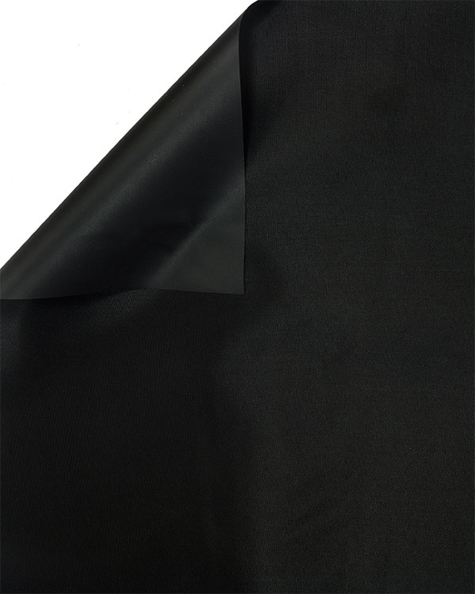 POLYESTER FABRIC 210D  PVC-F A-GRADE COVERED BLACK 146 CM