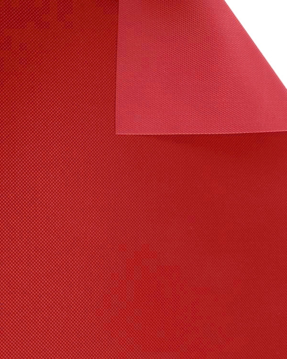 POLYESTER FABRIC 420D PVC COVERED RED 171 150 CM 50 MB