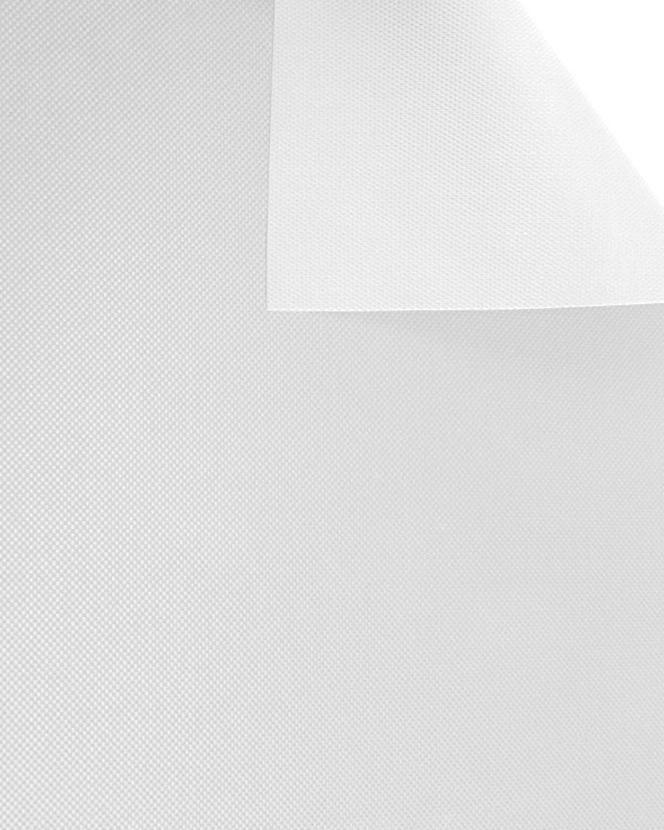 POLYESTER FABRIC 420D PVC COVERED WHITE 501 150 CM 50 MB